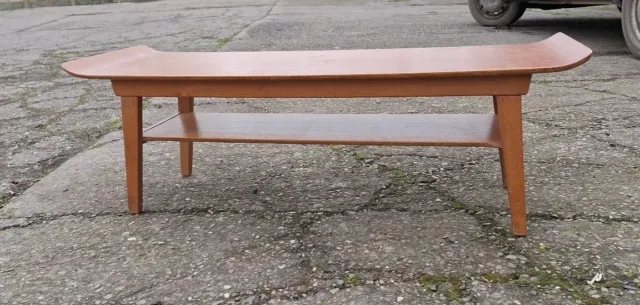 Vintage myers 1960s sleigh Curved Edge coffee table Mid Century  114 X 40 X 40cm