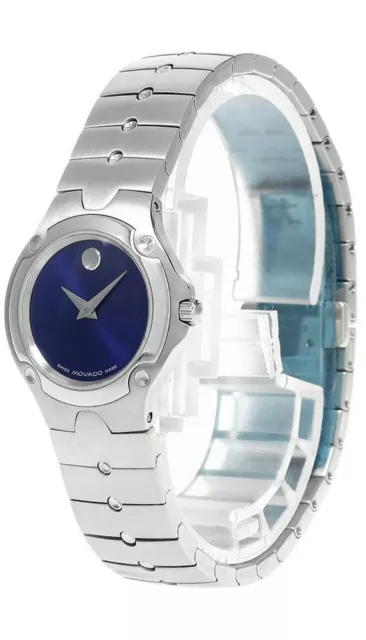 MOVADO Sport Edition 26MM SS Blue Museum Dial Women's Watch 0604836