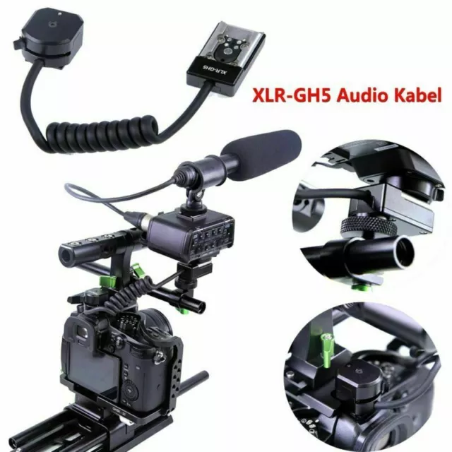 XLR-GH5 Audio Kabel Für Panasonic DMW-XLR1 Mikrofon Adapter Lumix GH5 S Kamera