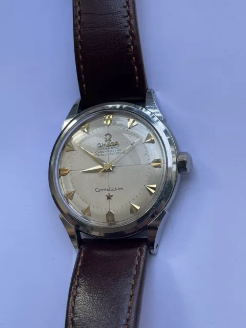 Rare Omega Constellation. Cal 354 Année 54. Index diamants.Entièrement Originale