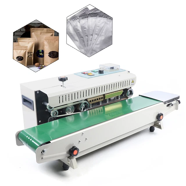 Saldatrice Automatica Pellicole Orizzontale Continuo Sacchetto di Plastica Sigillo 500W