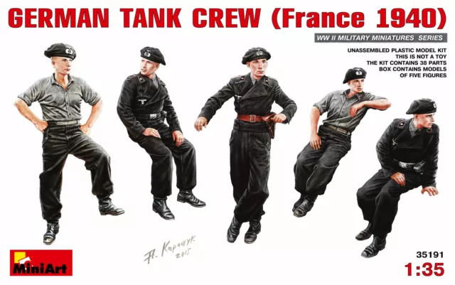 Miniart 35191 - 1:35 German Tank Crew (France 1940)