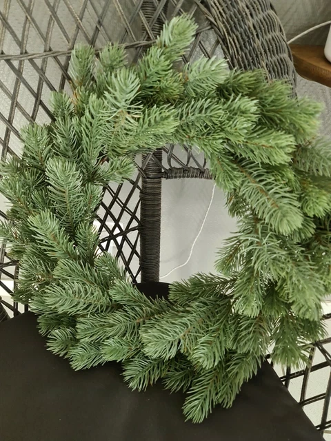 IKEA SMYCKA Advent Weihnachten Kunst-Kranz Tannen-grün Türkranz Fichte ca. 30 cm