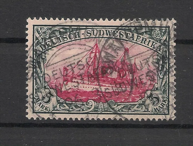 Germany Colonies SOUTH WEST AFRICA 1900 Yacht 5M Michel#23 Fine Used