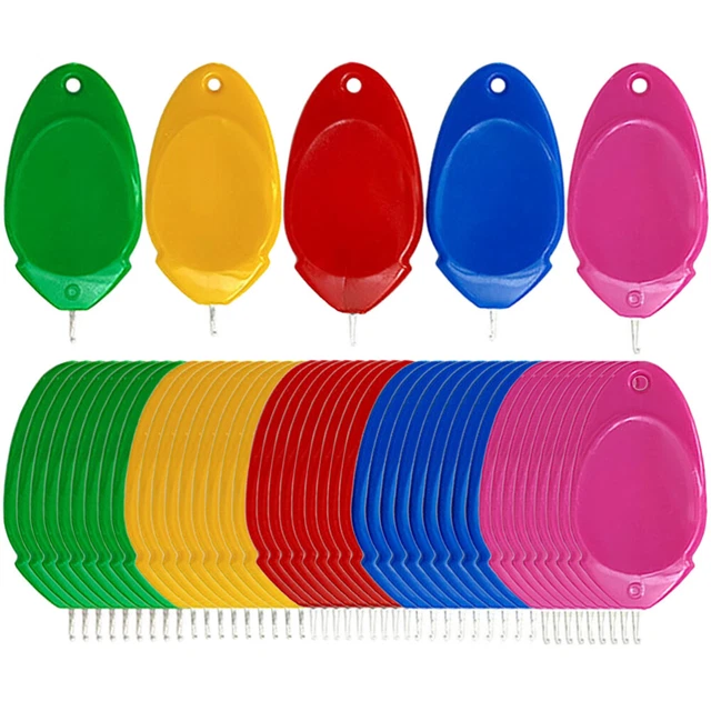 50 piezas Aguja - Threader hágalo usted mismo - Coser Pulgar Threader Puntas Herramientas de inserción