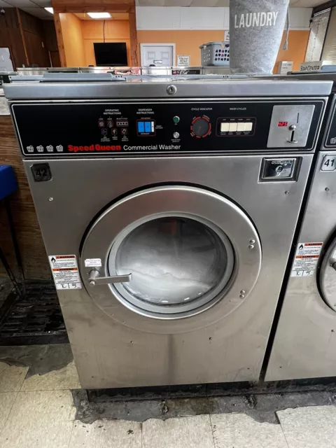 04 Dexter 40lb Coin OP Commercial Washer 1PH Huebsch Speed Queen Laundromat