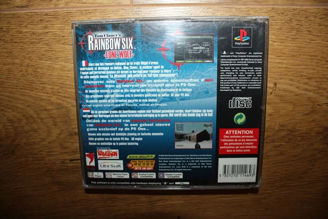 Rainbow Six Lone Wolf - PS1 PlayStation 1, Version PAL Complète, Très Bon état