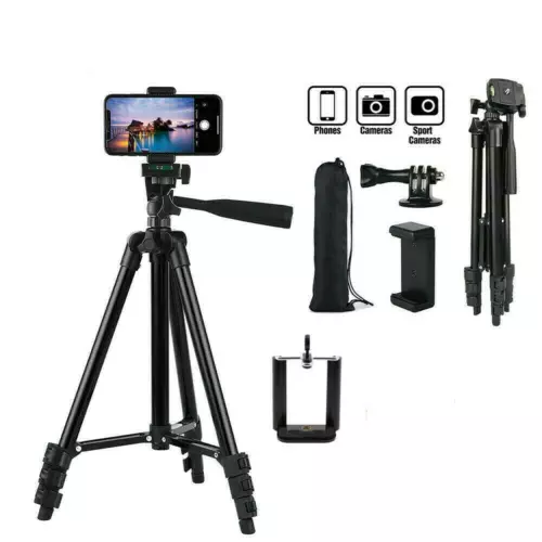 Professional Camera Tripod Stand Holder Mount for Smartphone iphone Samsung+ Bag