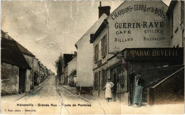 CPA Henonville - Grande Rue - Route de Pontoise (1032967)