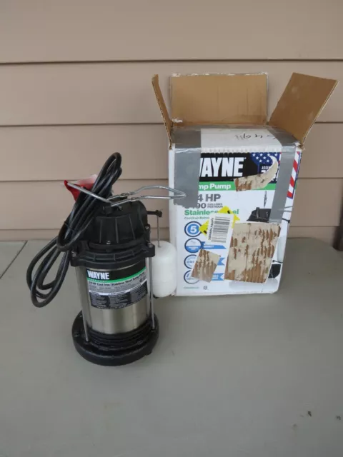 Wayne 58321-WYN3 CDU980E 3/4 HP Submersible Cast Iron Stainless Steel Sump Pump