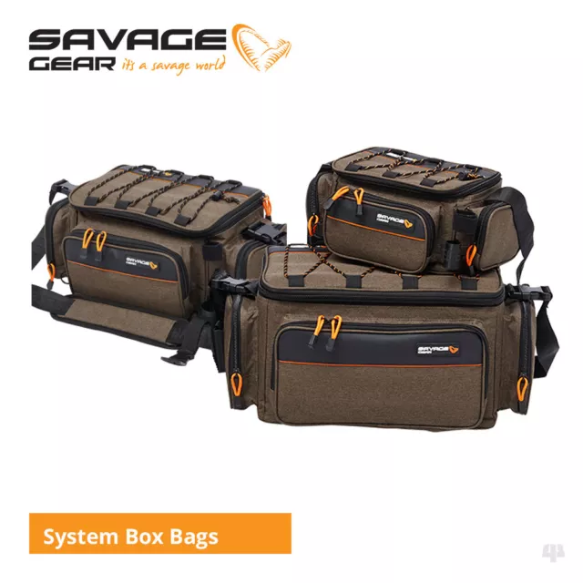 Savage Gear System Box Bags - Pike Perch Zander Bass Wrasse Lure Fishing Luggage