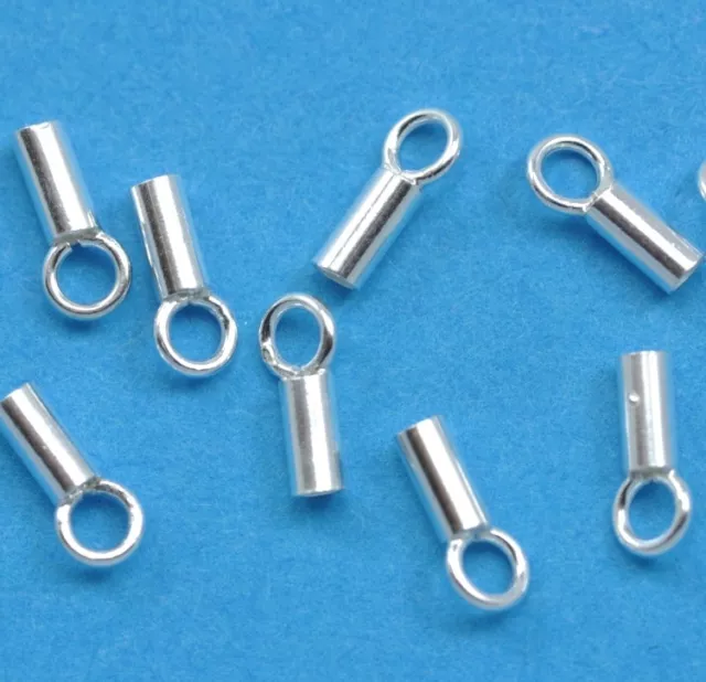 Sterling Silver Beadalon Thread Crimp End Caps Tips Jewellery Findings