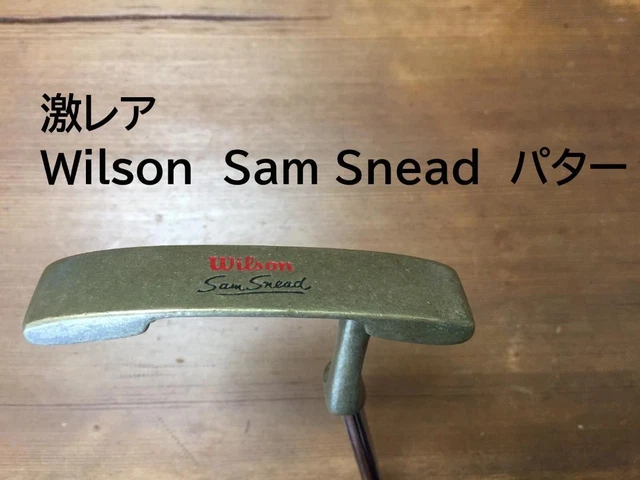 Putter Vintage Wilson Sam Snead Pay-Off – Tige Rocket, Manche Cuir Rouge, Années 50