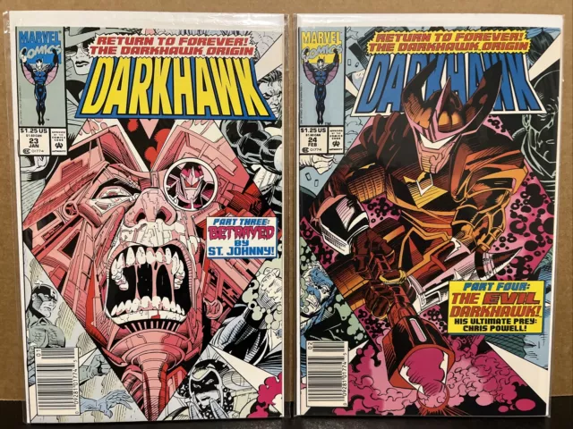 Darkhawk 23 24 NM Newsstand Marvel Comics Combine Shipping 1993