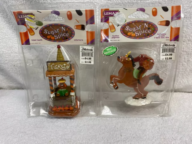 NEW Lemax Sugar N Spice Ticket Booth & Headless Horseman 2005 NIP