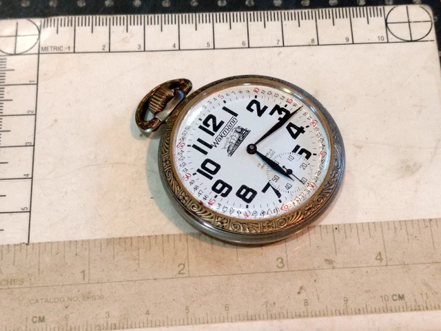 Eclipse - Antico Orologio Da Taschino Del XIX Sec " Cylindre -10 Rubis - Foto 8