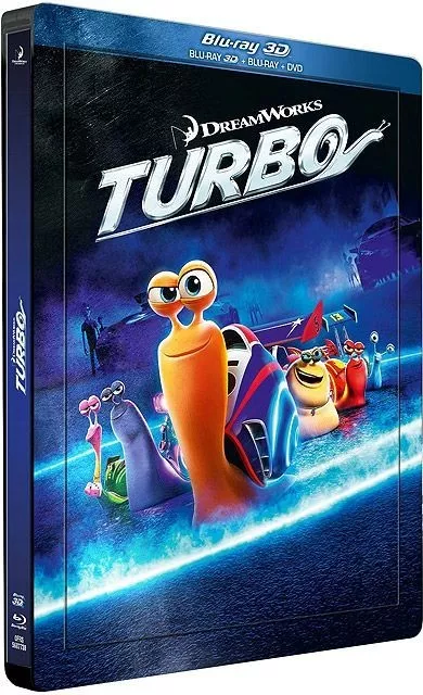 Combo Blu-Ray 3d + Blu-Ray + Dvd [Boîtier Steelbook] TURBO 3D - NEUF cellophané