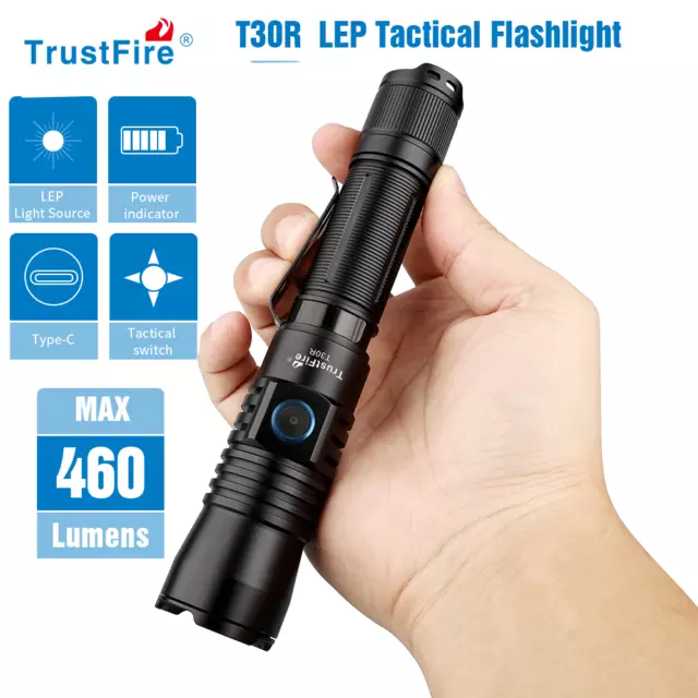 Trustfire Pro Láser Blanco 1100M Táctica LEP Linterna Luz de caza militar IP68