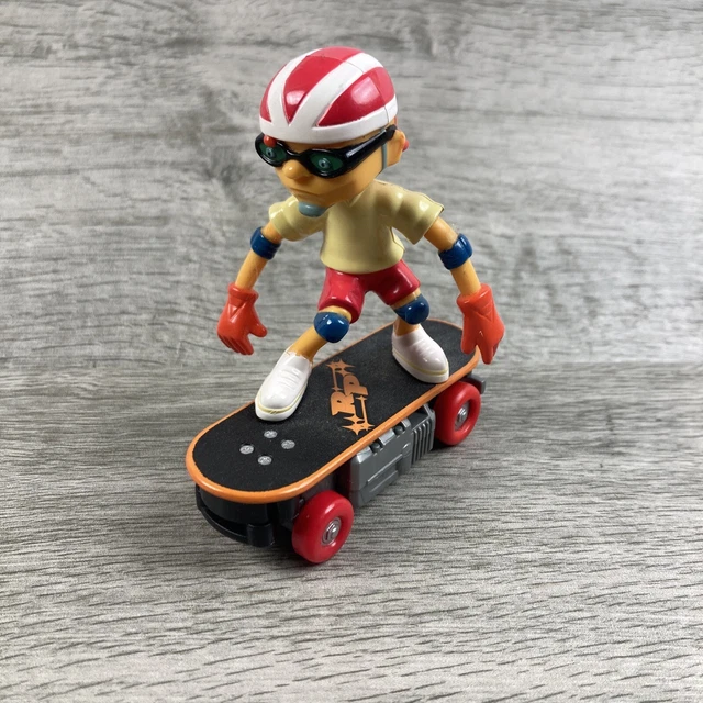 NICKELODEON ROCKET POWER Rev-Ups Otto Rocket 2001 Mattel Skateboard *NO ...