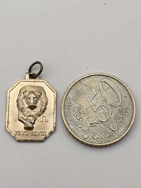 Pendentif Signe Zodiaque GÉMEAUX En Argent 925 - Marque THABORA, Poinçon Crabe T7 - Occasion