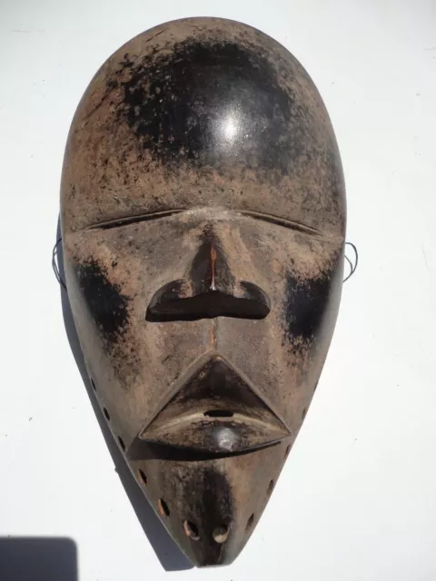 African Hand Carving Wood Mask Dan Tribe Ivory Coast, Liberia vintage carving