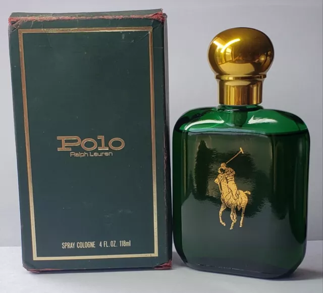 POLO Green RALPH LAUREN ~ WARNER/COSMAIR ~ Batch Code AH9 ~ Spray Cologne~ 4 Oz