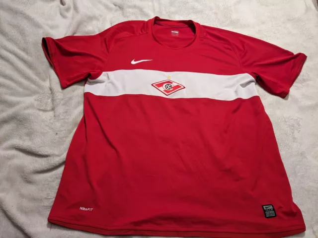 Nike Spartak Moscow Shirt XL 23 P2P Embroidered Logo russia football