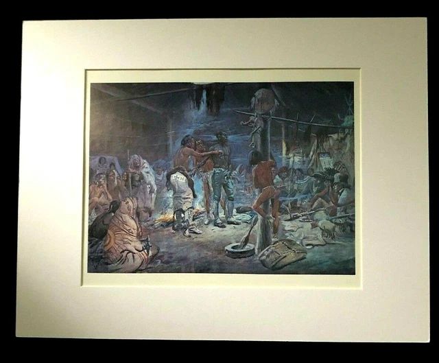 Charles M Russell "York" 11 x 14 Matted Western Print