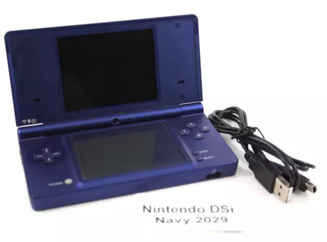 Nintendo DSi Console Handheld [Navy Blue] + USB Charging Cable - TESTED WORKING