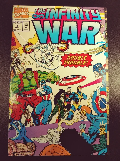 Infinity War #4 Nm- Newsstand "Wraparound Cover" (1992) Marvel c14a
