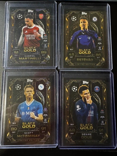 TOPPS MATCH ATTAX 2025/26 - Black Gold Limited Edition Estevao ...