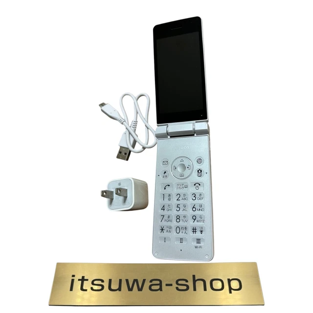 SHARP AQUOS KEITAI 3 flip phone 805SH Softbank Unlocked White SIM