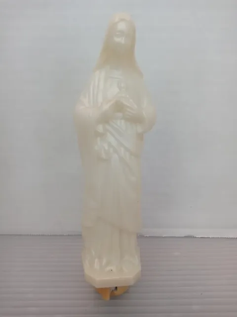 Vintage Mother Mary Catholic Religious Plastic Night Light