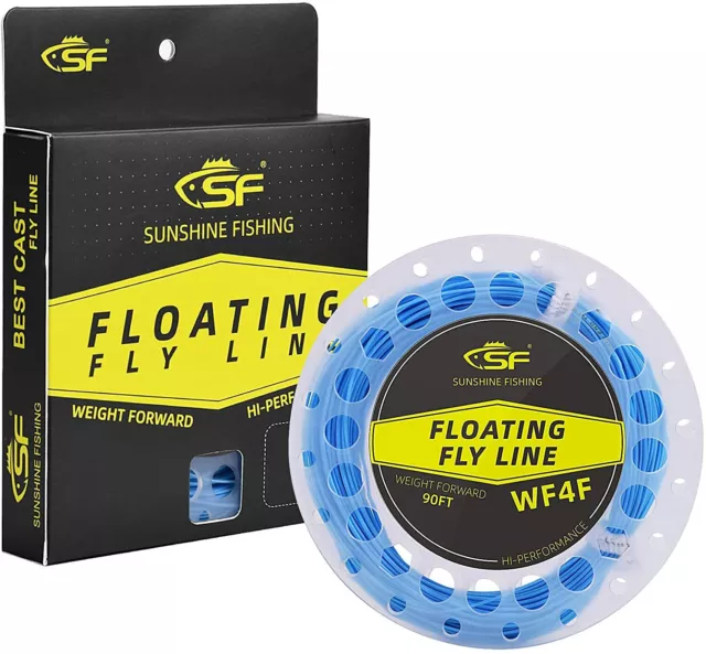SF Weight Forward Floating Fly Fishing Line Welded Loop 90FT WF2 3 4 5 6 7 8F