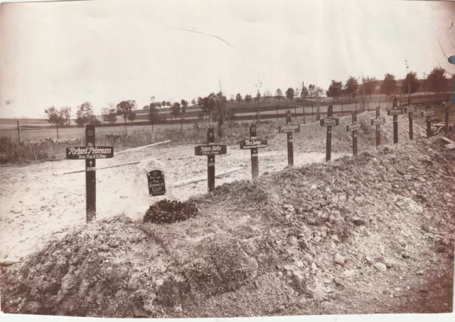 Foto 1 WK Soldaten Friedhof Kriegsgräber Rethel Frankreich 1916 Ardennen