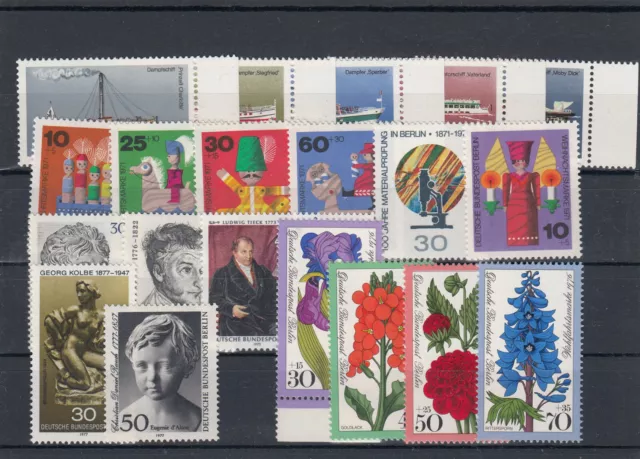 Briefmarken  -  Berlin  - Lot aus 1971 - 1977   - postfrisch
