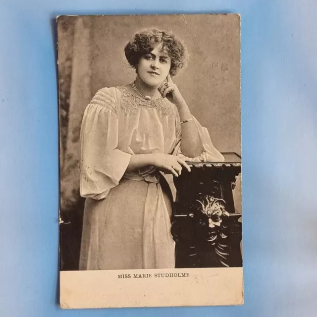 Edwardian Actress Postcard 1905 Miss Marie Studholme Hair Fashion