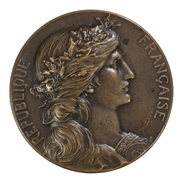 MÉDAILLE EN BRONZE signée "BRENET" EUR 9,00 - FR