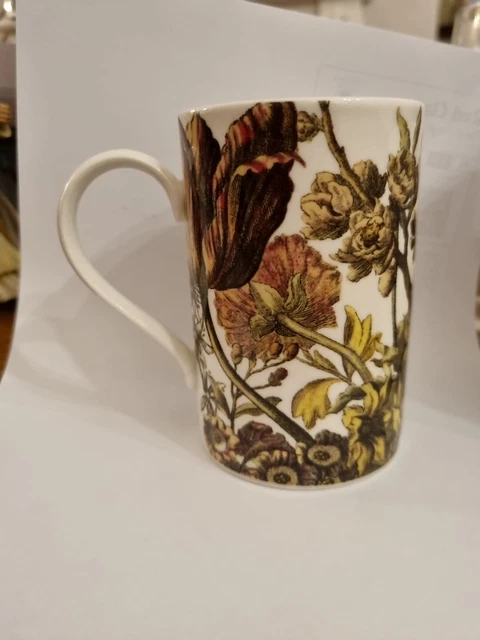 John Bowles Flora Dunoon Coffee Mug Cup Flowers Scottish Stoneware Scotland