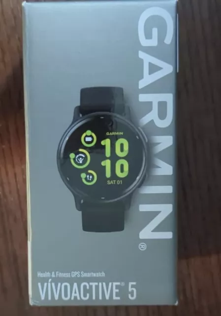 GARMIN VIVOACTIVE 5 Bluetooth Black Smartwatch NEW Sealed MPN. 010