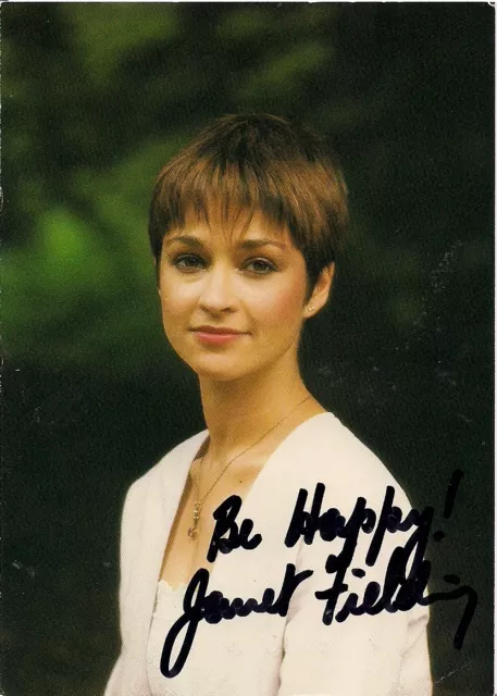 JANET FIELDING DR WHO TEGAN SIGNED AUTOGRAPH 6x4 PRE PRINTED PHOTO POSTCARD SIZE