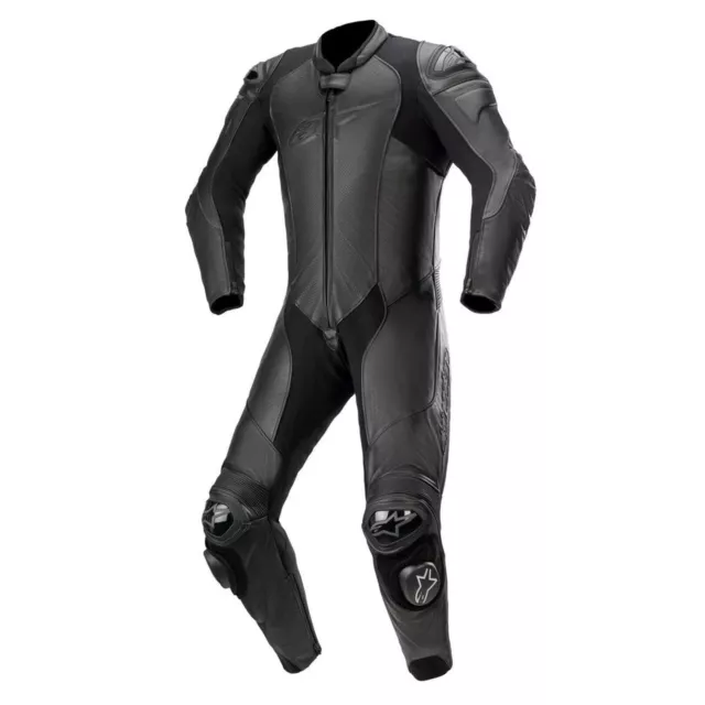 Alpinestar Motorbike Suit GP Plus V3 Graphite 1-Pc Motorcycle Leather Suit