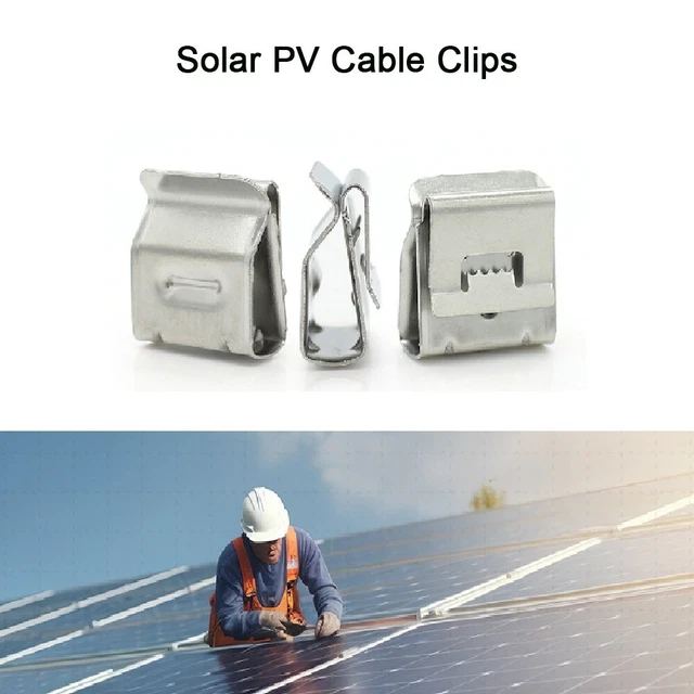 STAINLESS STEEL PV Wire Clips Accommodates 2 Wires Cable Management For stainless-steel-pv-wire-clips-accommodates-2-wires-cable-management-for