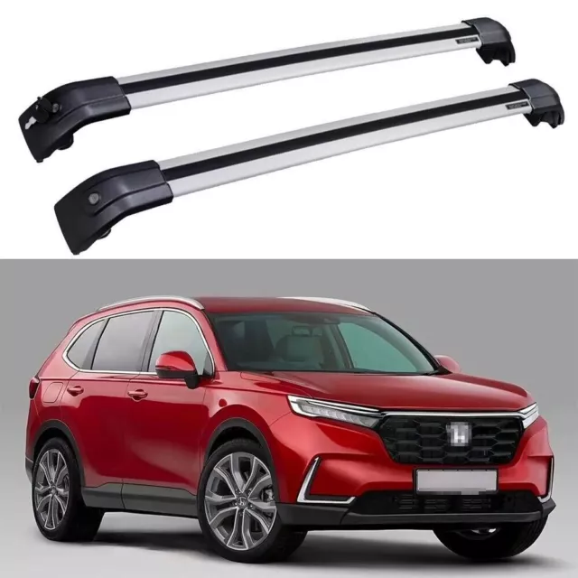 2PC FITS FOR Honda CRV CRV 2023 2024 Lockable Roof Rail Rack Cross Bar
