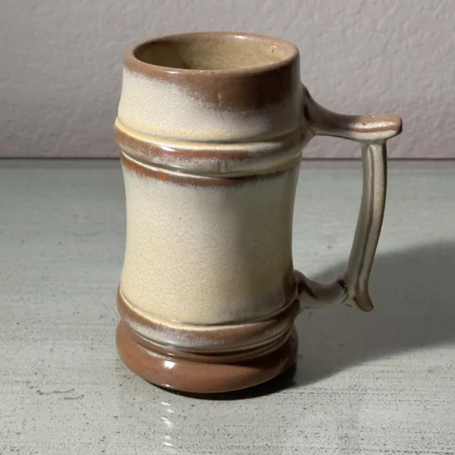 Vintage FRANKOMA Clay Pottery Mug Stein M2 Desert Gold