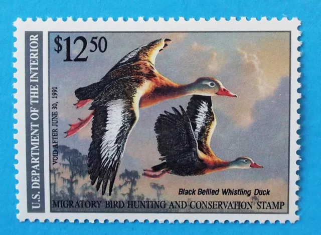 US Federal Duck Stamp Scott# RW57 $12.50 1990 Migratory Bird Hunting MNH Unused