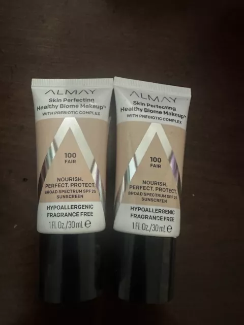 Maquillaje bioma saludable Almay Skin Perfecting, 100 justo (JUEGO DE 2)