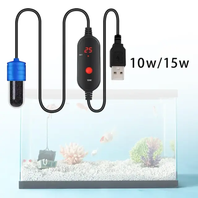 Petit chauffe-aquarium, affichage numérique LED, régulateur de température
