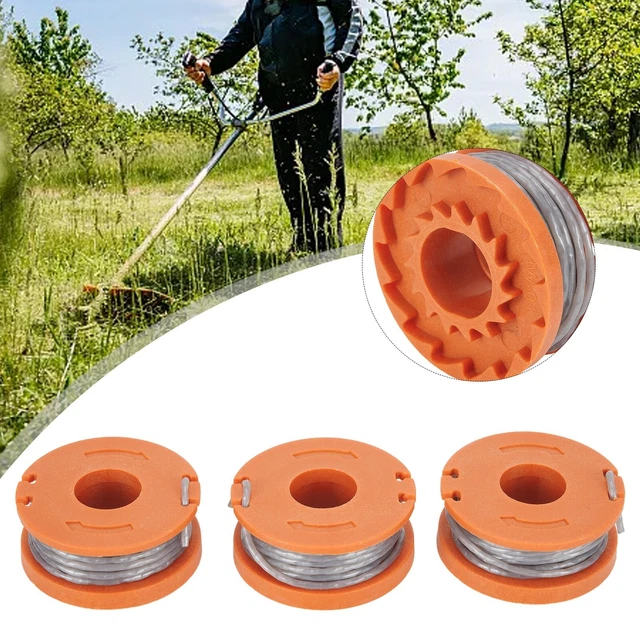 SPARES2GO Ersatzschnur + Spule Für Hawksmoor Rasentrimmer CGT18LW.9 – 2,5 M Schnur, Passend Für Akku-Trimmer