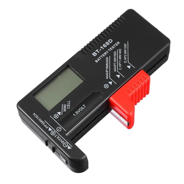 Piccolo tester batteria misuratore di tensione supporto veicolo batterie